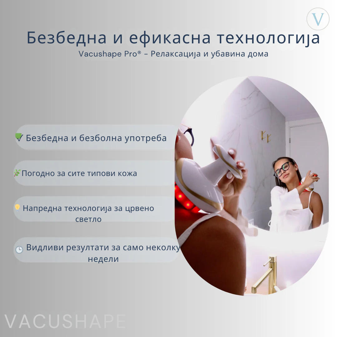 VacuShape Pro -Поцврста,Позатегната кожа